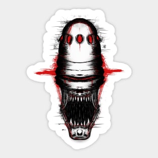 alien screaming Sticker